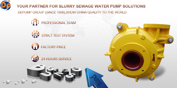 Horizontal Centrifugal Dewatering Mining Slurry Pump with Electric Motor Driven